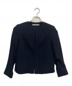 theory luxeセオリーリュクス）の古着「ノーカラージャケット」｜ネイビー