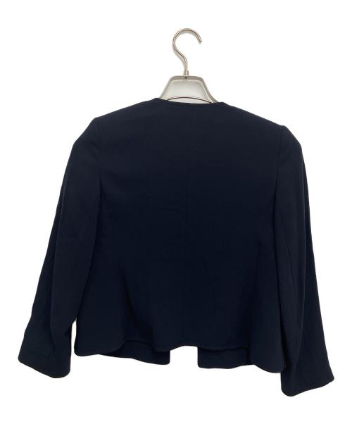 theory luxe（セオリーリュクス）theory luxe (セオリーリュクス) ノーカラージャケット ネイビー サイズ:SIZE 32の古着・服飾アイテム