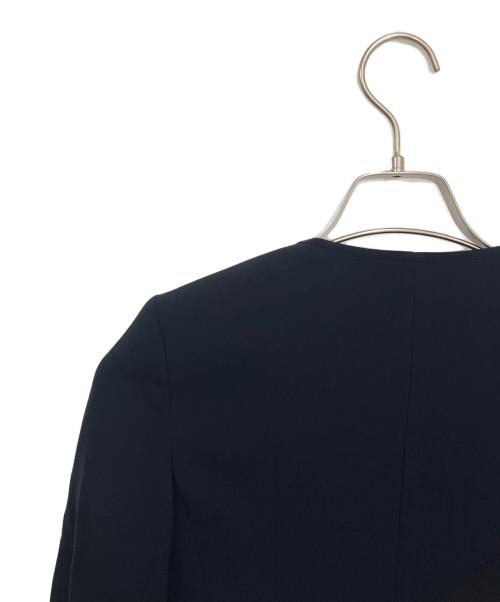 theory luxe（セオリーリュクス）theory luxe (セオリーリュクス) ノーカラージャケット ネイビー サイズ:SIZE 32の古着・服飾アイテム