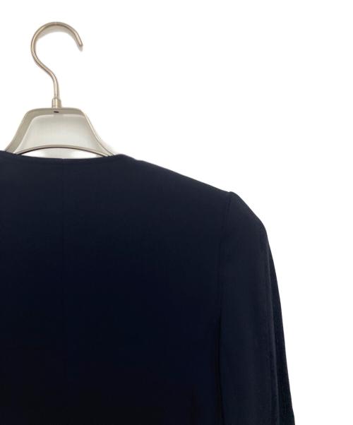 theory luxe（セオリーリュクス）theory luxe (セオリーリュクス) ノーカラージャケット ネイビー サイズ:SIZE 32の古着・服飾アイテム