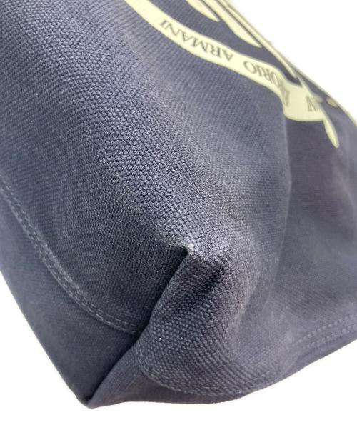 EMPORIO ARMANI（エンポリオ アルマーニ）EMPORIO ARMANI (エンポリオ アルマーニ) トートバッグ ネイビー×ホワイトの古着・服飾アイテム