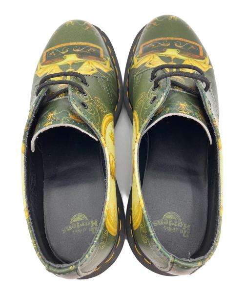 Dr.Martens（ドクターマーチン）Dr.Martens (ドクターマーチン) 受胎告知 グリーン×イエロー サイズ:UK5の古着・服飾アイテム