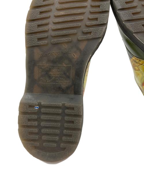 Dr.Martens（ドクターマーチン）Dr.Martens (ドクターマーチン) 受胎告知 グリーン×イエロー サイズ:UK5の古着・服飾アイテム