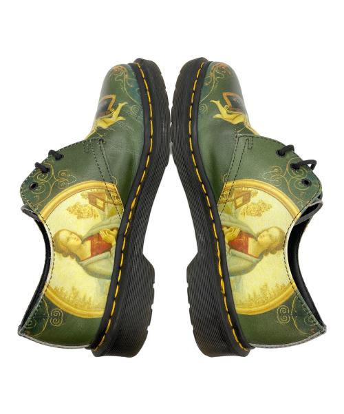 Dr.Martens（ドクターマーチン）Dr.Martens (ドクターマーチン) 受胎告知 グリーン×イエロー サイズ:UK5の古着・服飾アイテム