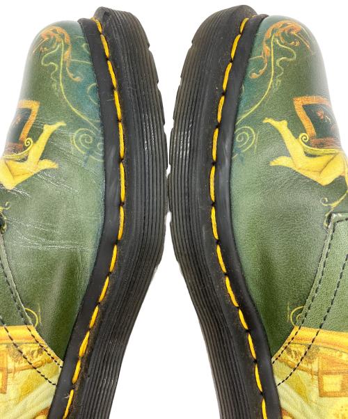Dr.Martens（ドクターマーチン）Dr.Martens (ドクターマーチン) 受胎告知 グリーン×イエロー サイズ:UK5の古着・服飾アイテム