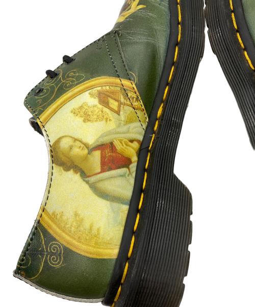 Dr.Martens（ドクターマーチン）Dr.Martens (ドクターマーチン) 受胎告知 グリーン×イエロー サイズ:UK5の古着・服飾アイテム