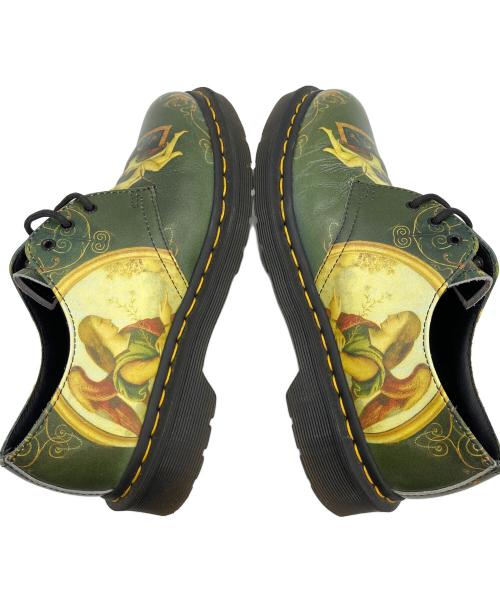 Dr.Martens（ドクターマーチン）Dr.Martens (ドクターマーチン) 受胎告知 グリーン×イエロー サイズ:UK5の古着・服飾アイテム