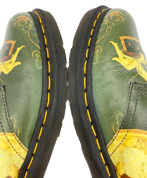 Dr.Martens（ドクターマーチン）Dr.Martens (ドクターマーチン) 受胎告知 グリーン×イエロー サイズ:UK5の古着・服飾アイテム
