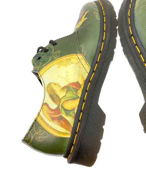 Dr.Martens（ドクターマーチン）Dr.Martens (ドクターマーチン) 受胎告知 グリーン×イエロー サイズ:UK5の古着・服飾アイテム