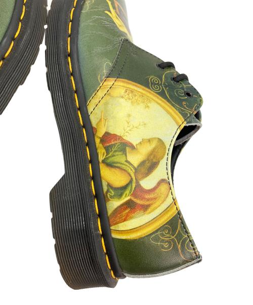 Dr.Martens（ドクターマーチン）Dr.Martens (ドクターマーチン) 受胎告知 グリーン×イエロー サイズ:UK5の古着・服飾アイテム