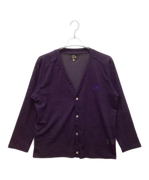Needles（ニードルズ）Needles (ニードルズ) KP243　ニットカーディガン パープル サイズ:Mの古着・服飾アイテム