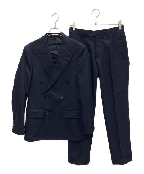 UNITED ARROWS（ユナイテッドアローズ）UNITED ARROWS (ユナイテッドアローズ) サージ3ボタンダブルスーツ ネイビー サイズ:42の古着・服飾アイテム
