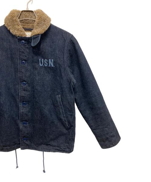 DENIME（ドゥニーム）DENIME (ドゥニーム) HOUSTON (ヒューストン) N-1デッキジャケット インディゴ サイズ:SIZE36の古着・服飾アイテム