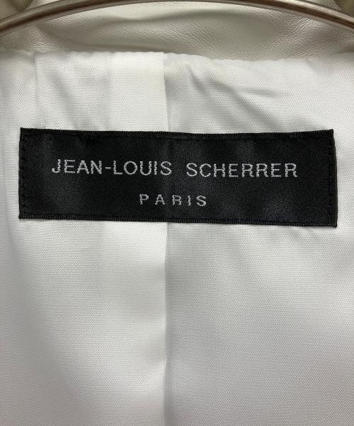 JEAN LOUIS SCHERRER（ジャンルイ シェレル）JEAN LOUIS SCHERRER (ジャンルイ シェレル) ダブルライダースジャケット ホワイト サイズ:Mの古着・服飾アイテム