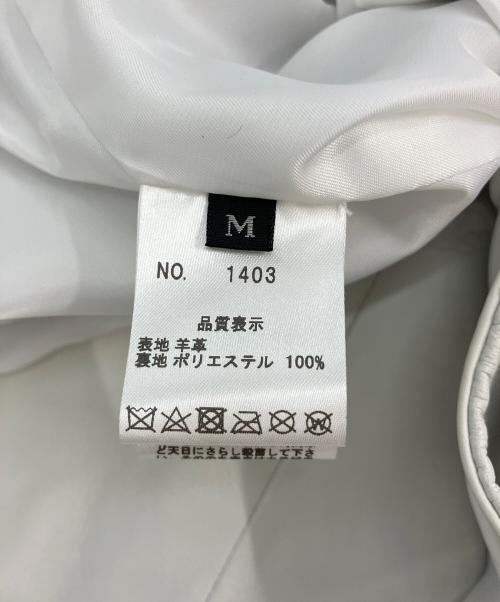 JEAN LOUIS SCHERRER（ジャンルイ シェレル）JEAN LOUIS SCHERRER (ジャンルイ シェレル) ダブルライダースジャケット ホワイト サイズ:Mの古着・服飾アイテム