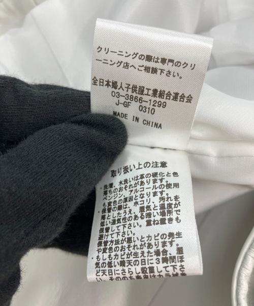 JEAN LOUIS SCHERRER（ジャンルイ シェレル）JEAN LOUIS SCHERRER (ジャンルイ シェレル) ダブルライダースジャケット ホワイト サイズ:Mの古着・服飾アイテム