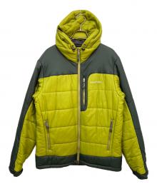 mont-bell（モンベル）の古着「フラットアイアンパーカ」｜イエロー×グリーン