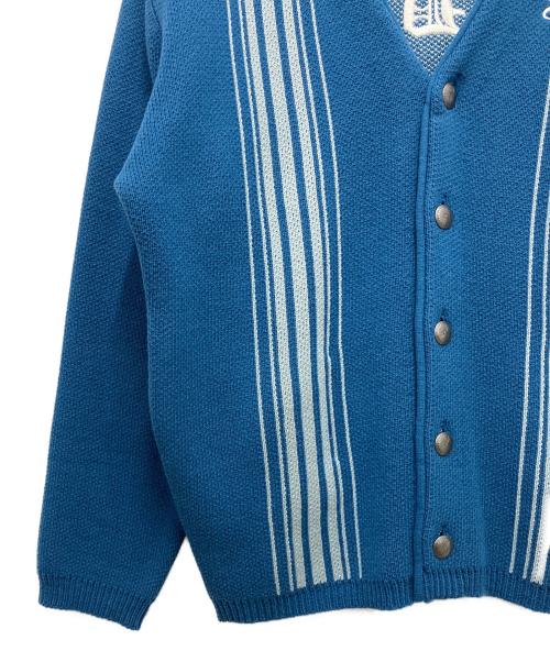 WIND AND SEA（ウィンダンシー）WIND AND SEA (ウィンダンシー) CENTER LINE CARDIGAN ブルー サイズ:Lの古着・服飾アイテム