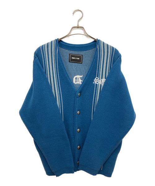 WIND AND SEA（ウィンダンシー）WIND AND SEA (ウィンダンシー) CENTER LINE CARDIGAN ブルー サイズ:Lの古着・服飾アイテム