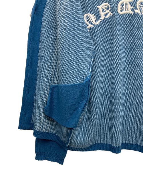 WIND AND SEA（ウィンダンシー）WIND AND SEA (ウィンダンシー) CENTER LINE CARDIGAN ブルー サイズ:Lの古着・服飾アイテム