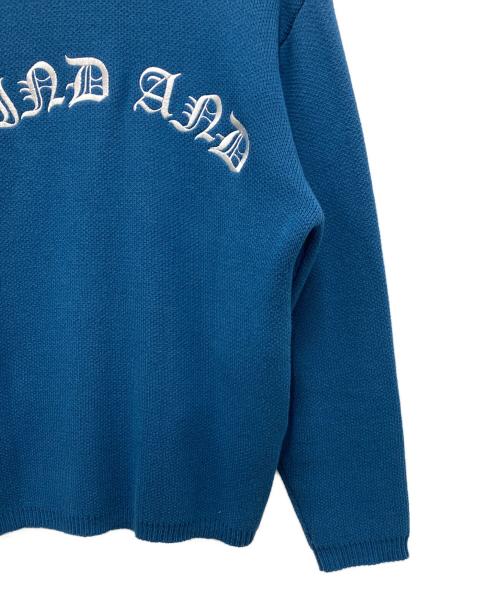 WIND AND SEA（ウィンダンシー）WIND AND SEA (ウィンダンシー) CENTER LINE CARDIGAN ブルー サイズ:Lの古着・服飾アイテム