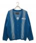 WIND AND SEA（ウィンダンシー）の古着「CENTER LINE CARDIGAN」｜ブルー