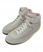 NIKEナイキ）の古着「AIR JORDAN 2 RETRO」｜ホワイト×ピンク