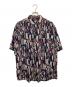 summa（スッマ）の古着「半袖シルクシャツ」｜ネイビー×レッド