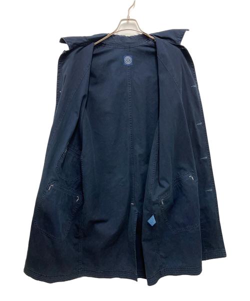 Porter Classic（ポータークラシック）Porter Classic (ポータークラシック) ステンカラーコート ネイビー サイズ:XLの古着・服飾アイテム