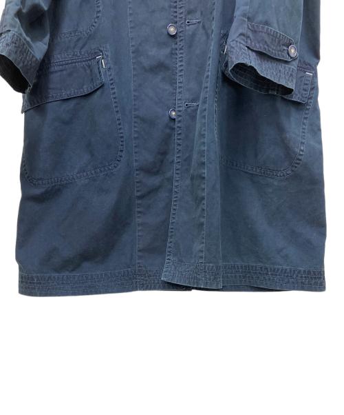 Porter Classic（ポータークラシック）Porter Classic (ポータークラシック) ステンカラーコート ネイビー サイズ:XLの古着・服飾アイテム
