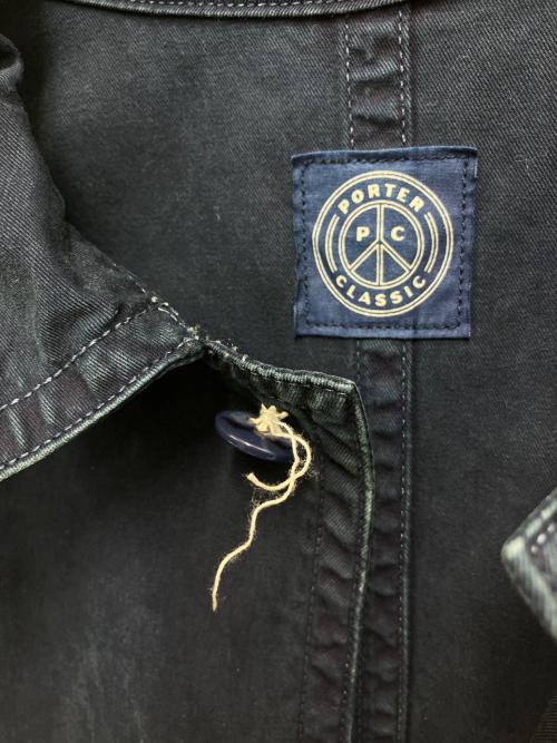 Porter Classic（ポータークラシック）Porter Classic (ポータークラシック) ステンカラーコート ネイビー サイズ:XLの古着・服飾アイテム