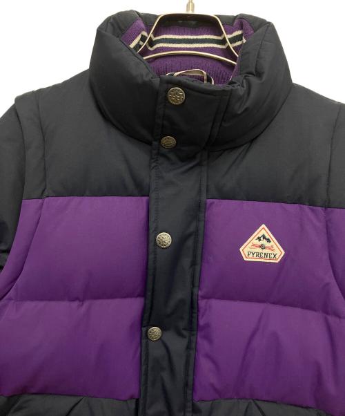 Pyrenex（ピレネックス）Pyrenex (ピレネックス) ダウンジャケット ネイビー×パープル サイズ:12の古着・服飾アイテム