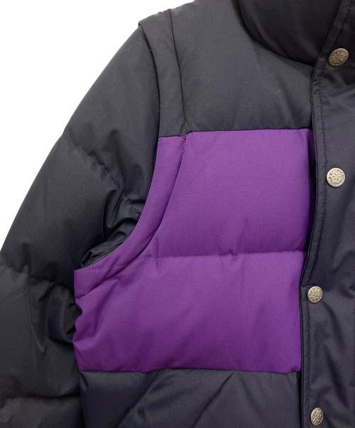 Pyrenex（ピレネックス）Pyrenex (ピレネックス) ダウンジャケット ネイビー×パープル サイズ:12の古着・服飾アイテム