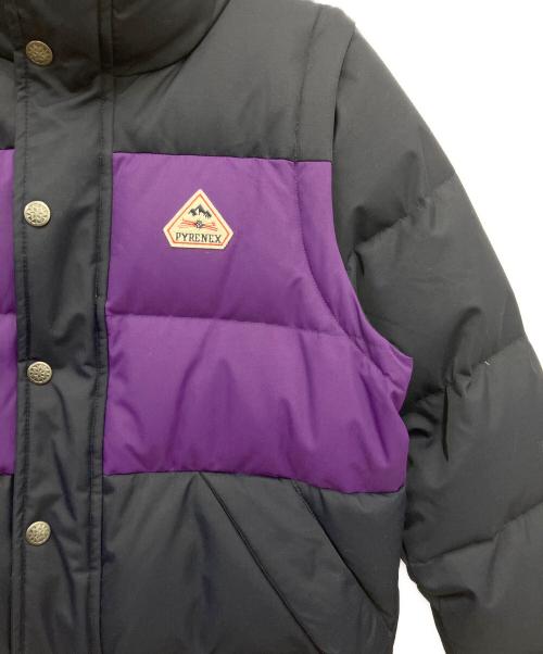Pyrenex（ピレネックス）Pyrenex (ピレネックス) ダウンジャケット ネイビー×パープル サイズ:12の古着・服飾アイテム