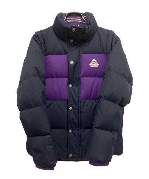 Pyrenex（ピレネックス）Pyrenex (ピレネックス) ダウンジャケット ネイビー×パープル サイズ:12の古着・服飾アイテム