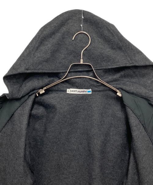 Saint Laurent Paris（サンローランパリ）Saint Laurent Paris (サンローランパリ) ウールフーデッドジャケット グレー サイズ:Sの古着・服飾アイテム