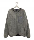 Patagoniaパタゴニア）の古着「ボアスウェット」｜グレー×ブラック