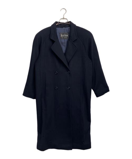 ISETAN（イセタン）ISETAN (イセタン) カシミヤコート ネイビー サイズ:11号の古着・服飾アイテム