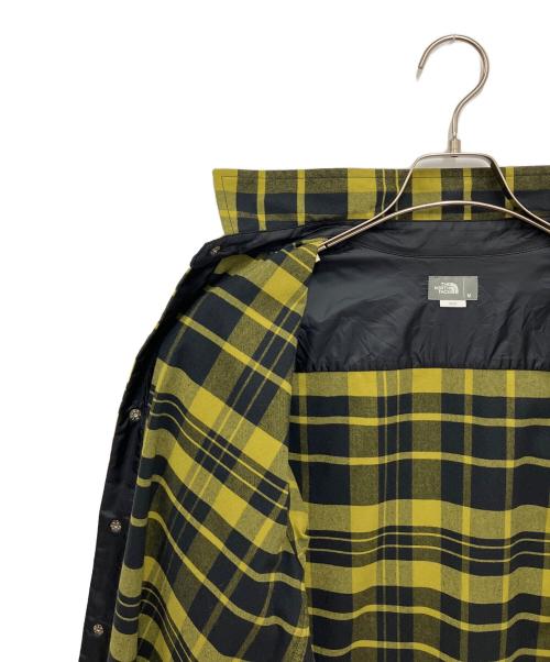 THE NORTH FACE（ザ ノース フェイス）THE NORTH FACE (ザ ノース フェイス) ロングスリーブストレッチフランネルシャツ イエロー×ブラック サイズ:Mの古着・服飾アイテム