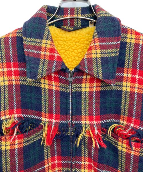 A BATHING APE（ア ベイシング エイプ）A BATHING APE (ア ベイシング エイプ) カバーオール レッド×ネイビー サイズ:Mの古着・服飾アイテム