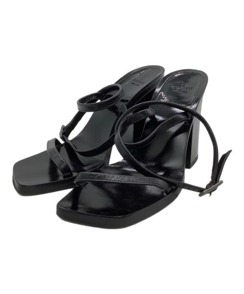 GUCCI（グッチ）GUCCI (グッチ) アンクルストラップパンプス ブラック サイズ:34 1/2の古着・服飾アイテム