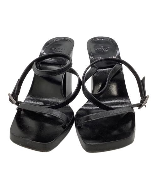 GUCCI（グッチ）GUCCI (グッチ) アンクルストラップパンプス ブラック サイズ:34 1/2の古着・服飾アイテム