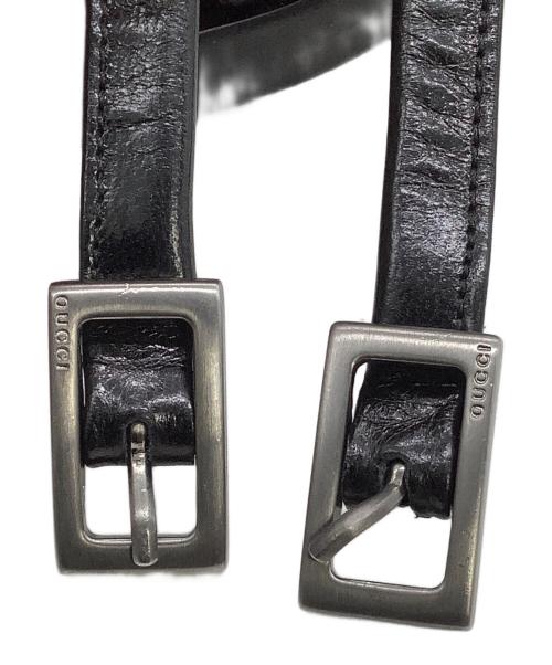 GUCCI（グッチ）GUCCI (グッチ) アンクルストラップパンプス ブラック サイズ:34 1/2の古着・服飾アイテム