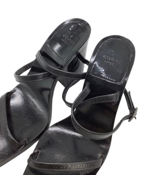 GUCCI（グッチ）GUCCI (グッチ) アンクルストラップパンプス ブラック サイズ:34 1/2の古着・服飾アイテム