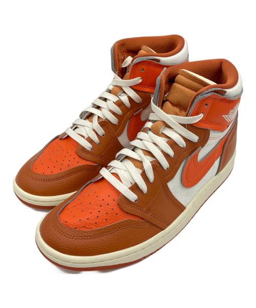 NIKE（ナイキ）NIKE (ナイキ) AIR JORDAN 1 HIGH MM オレンジ×ホワイト サイズ:28cm 未使用品の古着・服飾アイテム