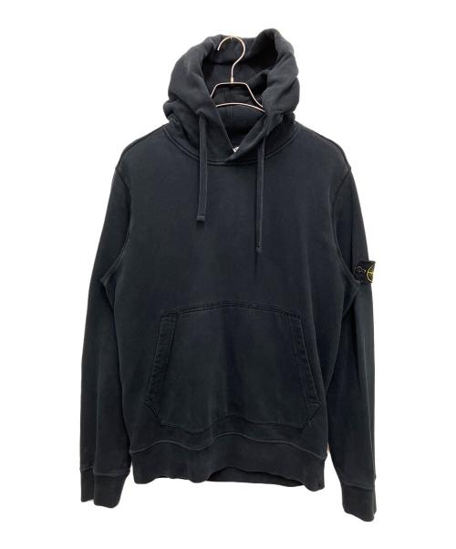 STONE ISLAND（ストーンアイランド）STONE ISLAND (ストーンアイランド) プルオーバーパーカー ブラック サイズ:Lの古着・服飾アイテム