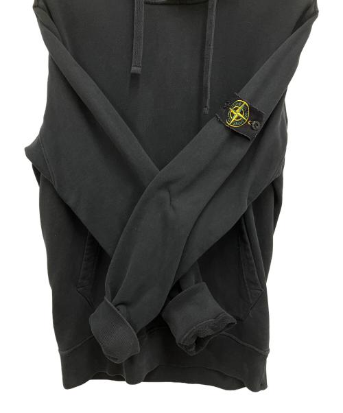 STONE ISLAND（ストーンアイランド）STONE ISLAND (ストーンアイランド) プルオーバーパーカー ブラック サイズ:Lの古着・服飾アイテム