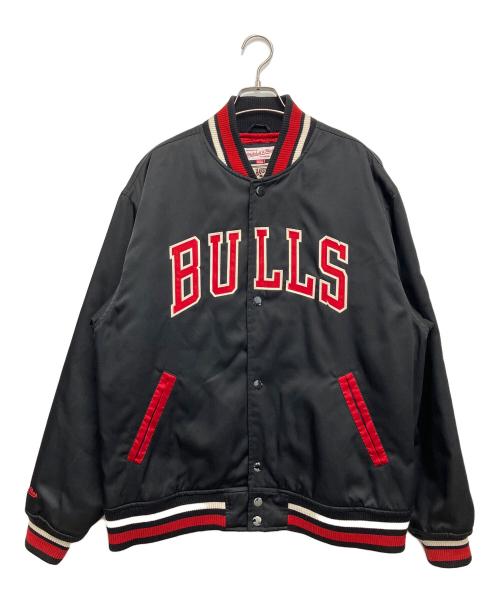 MITCHELL & NESS（ミッチェルアンドネス）MITCHELL & NESS (ミッチェルアンドネス) ブルゾン ブラック×レッド サイズ:Lの古着・服飾アイテム