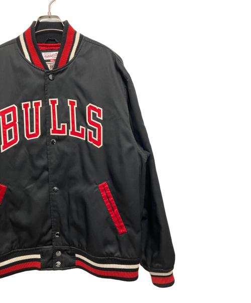 MITCHELL & NESS（ミッチェルアンドネス）MITCHELL & NESS (ミッチェルアンドネス) ブルゾン ブラック×レッド サイズ:Lの古着・服飾アイテム