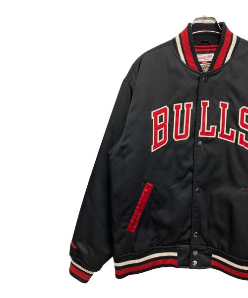 MITCHELL & NESS（ミッチェルアンドネス）MITCHELL & NESS (ミッチェルアンドネス) ブルゾン ブラック×レッド サイズ:Lの古着・服飾アイテム